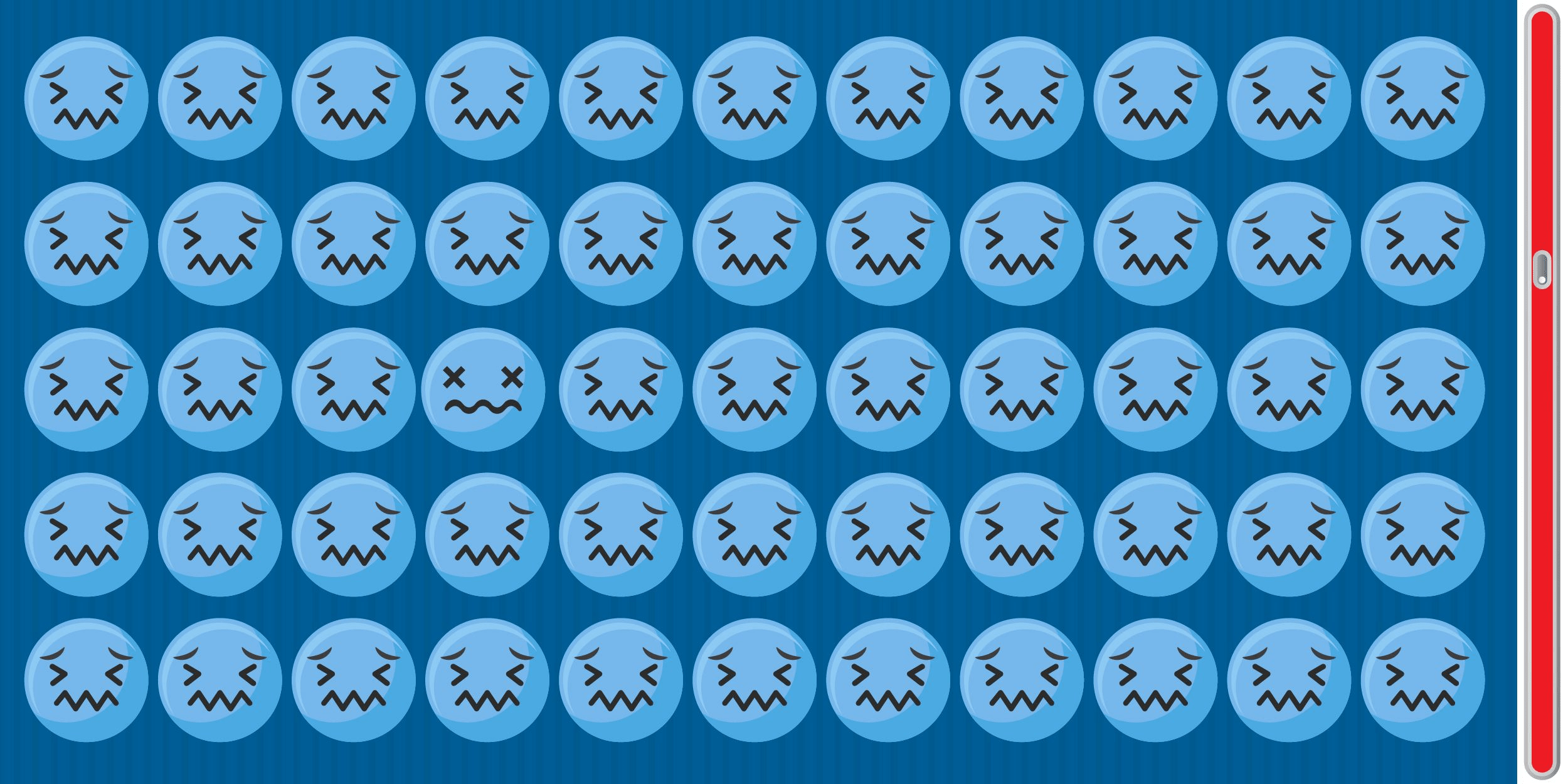 Visuell utmaning: testa din synskärpa genom att upptäcka den dolda emoji-inkräktaren på mindre än 8 sekunder! Ett äventyr för ögonen som kommer att utmana och underhålla dig som aldrig förr.